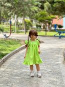 پیراهن لنین چین دار