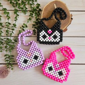 کیف مرواریدی کرومی