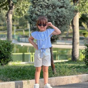 تاپ شلوارک راه راه